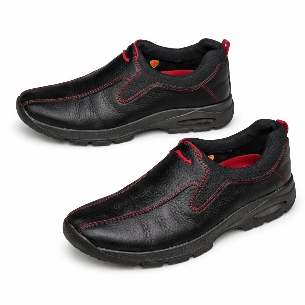 COLE HAAN Black Leather Nike Air Shoes Size 7B